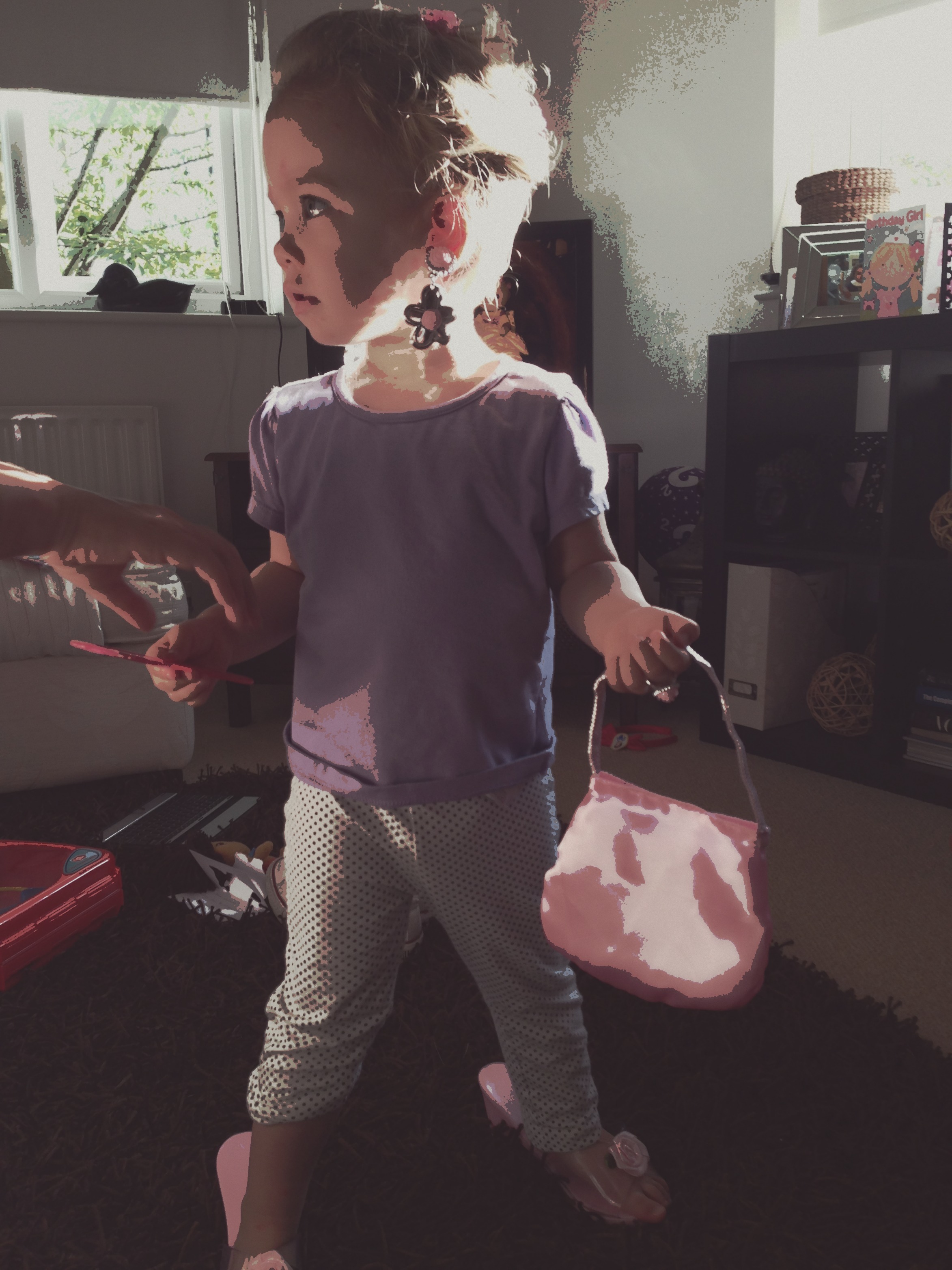 Chickenpox and click clack heels!
